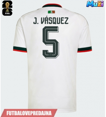 Lacne Muži Futbalové dres Mexiko Johan Vasquez #5 MS 2026 Krátky Rukáv - Preč